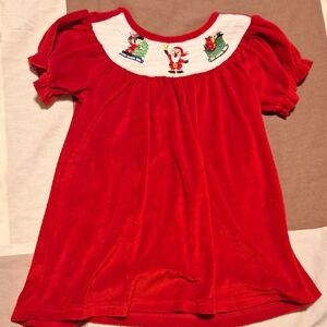 Toffee Apple Christmas Embrodiered Dress Smock
